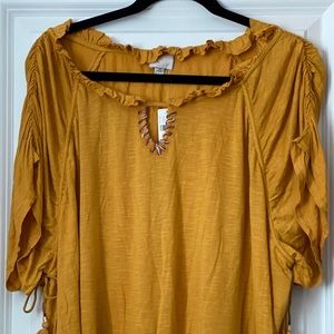 NWT - 9-h15 stcl short sleeve shirt. Boho!
